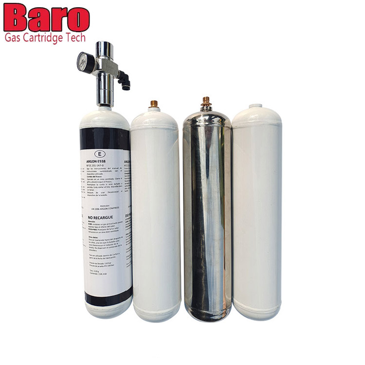 580 g aluminijast cilindrični kremni polnilnik